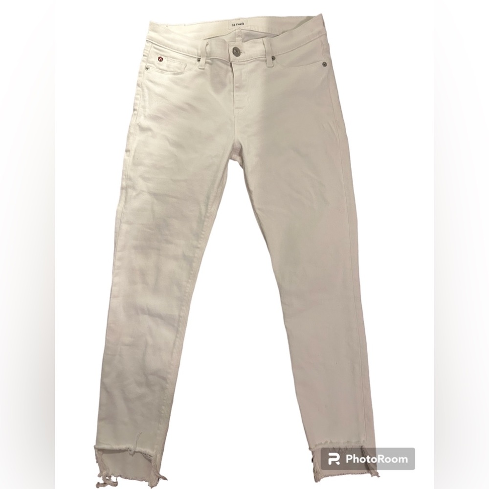 Hudson Colette Mid Skinny white jean; size 28 (6)